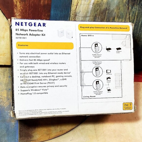 NETGEAR 85MBPS POWERLINE NETWORK ADAPTER KIT - XETB1001 - Picture 4 of 8